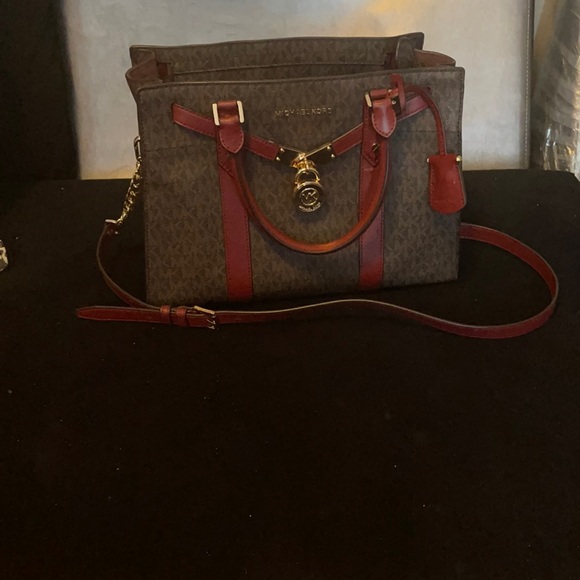 Michael Kors Handbags - Large BurgundySachel upc in picture no rip tears or threads